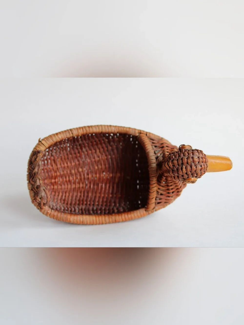 Pair Of Woven Baskets - Swan And Duck
